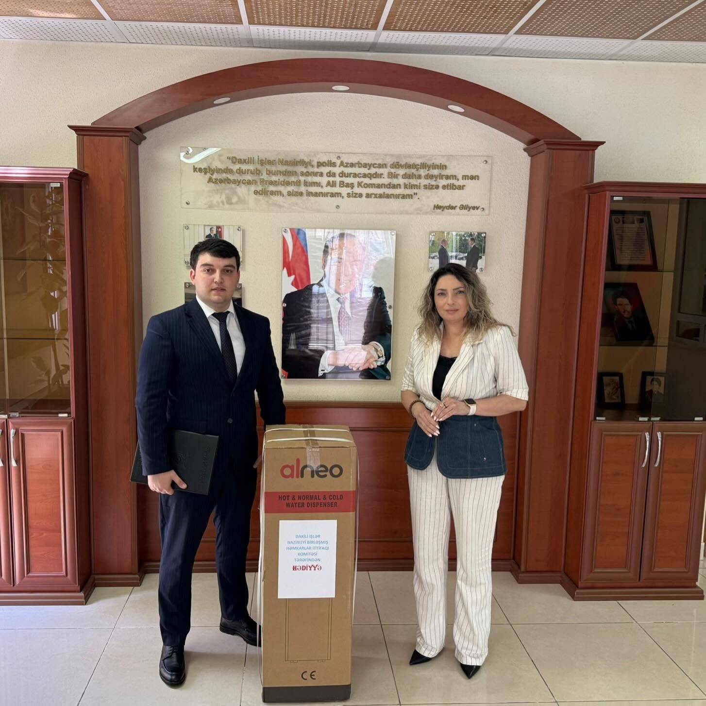 DİN Birləşmiş Həmkarlar İttifaqı Komitəsi tərəfindən 8 təşkilata su dispenserləri təqdim olunub