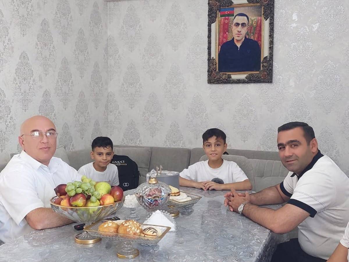 Şəhid Vahid Alıyevin övladı doğum günündə ziyarət olunub