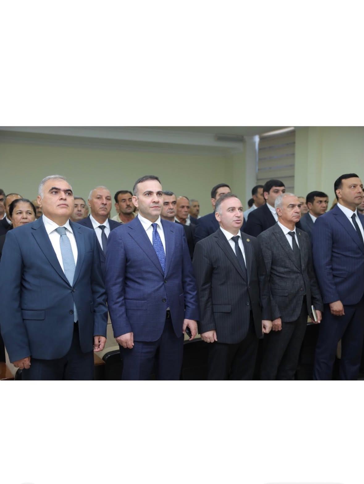 Şirvan şəhərində zona üzrə Həmkarlar İttifaqı təşkilatlarının üzvləri ilə görüş keçirilib